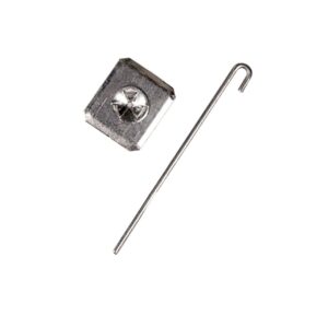 J Hooks with Black Coated Aluminum Washers – 500 Sets Per Pack
