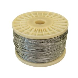 Cable Wire 3/32 7.7 2.38MM Galvanized 500’ - 1 each