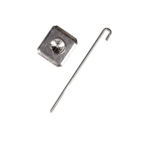 J Hooks with Black coated aluminum washer - 500 Sets per bag, SQU 05000