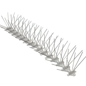 Stainless Steel Pigeon Bird Spikes - 8in with a Wide Base of 100ft