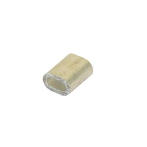 Ferrules Aluminum for 3/32 Cable, 100 Per Bag 2.5mm